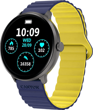 Canyon Jacky pametna ura, Bluetooth, 200 mAh, rumena/modra (CNS-SW69BL)