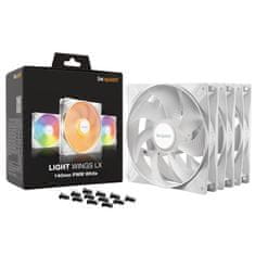 Be quiet! Light Wings LX ventilator za ohišje, 140mm, PWM 3-PA, 3 kos
