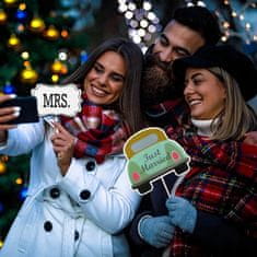 Korbi Poroka Fotobudka Rekviziti 20 kos Korbi