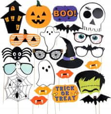 Korbi Halloween Fotobudka Rekviziti 22 Kos Halloween Korbi