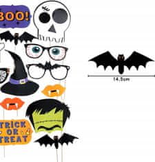 Korbi Halloween Fotobudka Rekviziti 22 Kos Halloween Korbi