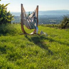 La Siesta Udine - Komplet Viseči Stol Outdoor SeaSalt Comfort in Leseno Stojalo