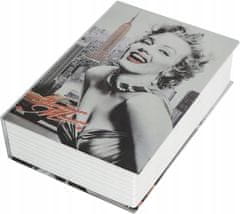 Korbi Kovinska Knjiga Sev MARILYN za Denar Skryti