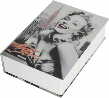 Korbi Kovinska Knjiga Sev MARILYN za Denar Skryti