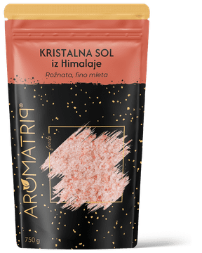 AROMATRIP® Kristalna HIMALAJSKA SOL, fino mleta, 750 g