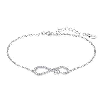 Lotus Silver Srebrna zapestnica s prozornimi cirkoni Infinity LP3314-2 / 1