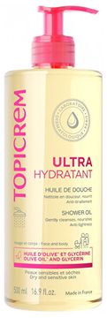Topicrem Ultra hidratantno olje za prhanje za suho in občutljivo kožo