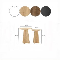 Woody Fashion Komplet mizic za kavo