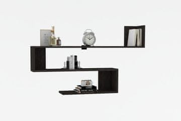 Woody Fashion Stenska polica, Penne - antracit