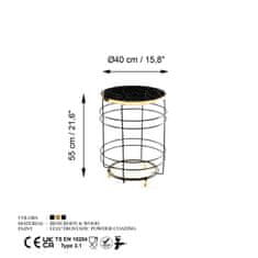 Woody Fashion Miza za kavo, SHB-006