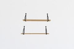 Woody Fashion Stenska polica, Reco - safirni hrast
