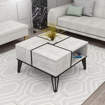 Woody Fashion Miza za kavo, Nirvana - kristal