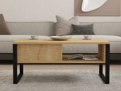 Woody Fashion Miza za kavo, Devon Orta - safirni hrast