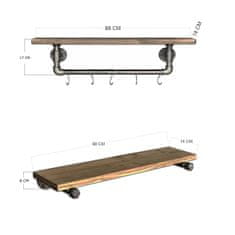 Woody Fashion Polica za cevi, BoruRaf113