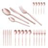 Set pribora iz nerjavečega jekla 24 kosov zrcalo Rosegold Metallic Line BH-3065