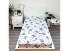 Disney DISNEY Stitch Posteljnina iz 100% bombaža za otroke, z elastičnim trakom 90x200cm+25cm, OEKO-TEX 