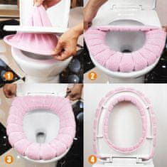 Korbi Mehka prevleka za WC desko modra 45x35 cm