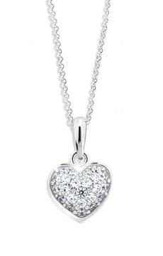 Cutie Jewellery Zlat obesek v obliki srca s cirkoni Z6307-2409-40-10-X-2