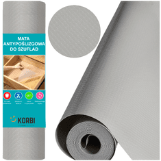 Korbi Zaščitna nedrseča podloga 300x50 cm siva PVC
