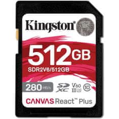 Kingstone KARTICA 512GB Canvas React Plus XC Class 10 UHS-II U3 V60