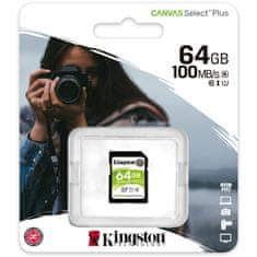 Kingstone KARTICA 64GB Kingston Canvas Select Plus XC 100MB/s