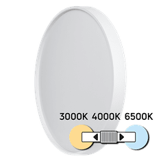 ULTRALUX LED svetilka 24W IP20 3000/4000/6500K