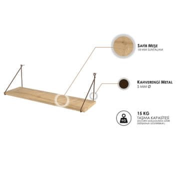 Woody Fashion Stenska polica