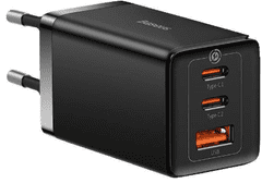 BASEUS GaN4 hišni polnilec, 40W, 2x USB-C, črn (CCGP180101)