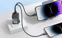 BASEUS GaN4 hišni polnilec, 40W, 2x USB-C, črn (CCGP180101)