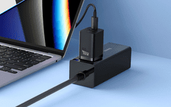 BASEUS GaN4 hišni polnilec, 40W, 2x USB-C, črn (CCGP180101)