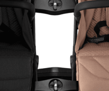  Momi adapterji za povezavo vozičkov, za Andrea vozičke, črni, 3/1 