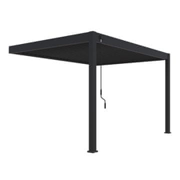 Rojaplast Bioklimatska pergola INTRO PLUS 4x3m, aluminij – za pritrditev na steno