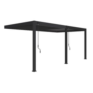 Rojaplast Bioklimatska pergola INTRO PLUS 6x3m, aluminij – za pritrditev na steno - Z MONTAŽO