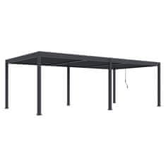 Rojaplast Bioklimatska pergola INTRO DUO 8x4 m, aluminij - samostoječa, tri-conska