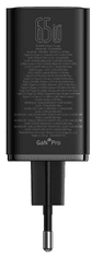 BASEUS GaN6 hišni polnilec, 60W, 2x USB, 2x USB-C, črn (P10162701113-00)