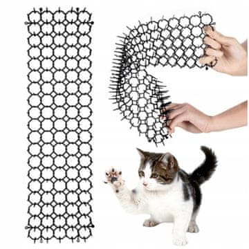 Korbi Mreža proti mačkam s plast. bodicami 13x49 cm