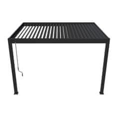 Rojaplast Bioklimatska pergola INTRO PLUS 4x3m, aluminij – za pritrditev na steno