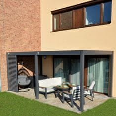 Rojaplast Bioklimatska pergola INTRO NEO 4x3 m, aluminij – prostostoječa