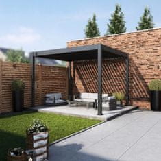 Rojaplast Bioklimatska pergola INTRO NEO 3,6x3 m, aluminij in jeklo – prostostoječa - Z MONTAŽO