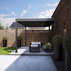 Rojaplast Bioklimatska pergola INTRO NEO 3,6x3 m, aluminij in jeklo – prostostoječa - Z MONTAŽO