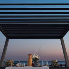 Rojaplast Bioklimatska pergola INTRO NEO 3,6x3 m, aluminij in jeklo – prostostoječa - Z MONTAŽO
