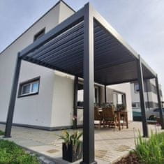 Rojaplast Bioklimatska pergola INTRO NEO 5,3x3 m, aluminij in jeklo – prostostoječa - Z MONTAŽO