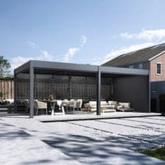 Rojaplast Bioklimatska pergola INTRO DUO 7,2x3,6 m, aluminij - samostoječa, tri-conska