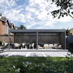 Rojaplast Bioklimatska pergola INTRO DUO 7,2x3,6 m, aluminij - samostoječa, tri-conska