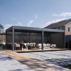 Rojaplast Bioklimatska pergola INTRO DUO 7,2x3,6 m, aluminij - samostoječa, tri-conska