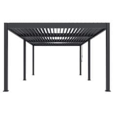 Rojaplast Bioklimatska pergola INTRO DUO 8x4 m, aluminij - samostoječa, tri-conska
