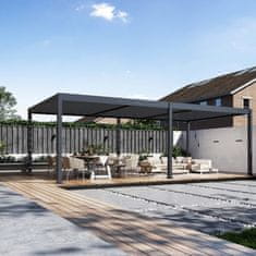 Rojaplast Bioklimatska pergola INTRO DUO 8x4 m, aluminij - samostoječa, tri-conska