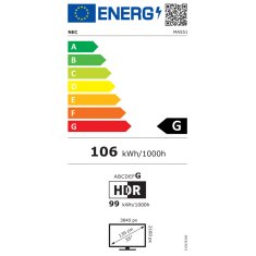 Sharp NEC NEC Multisync MA551 138,8cm (55") UHD IPS informacijski monitor