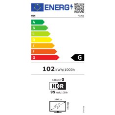 Sharp NEC NEC Multisync MA491 124cm (49") 24/7 UHD IPS informacijski monitor