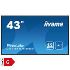 iiyama ProLite LH4341UHS-B2 43" (108cm) UHD IPS HDMI/VGA 24/7 informacijski zaslon